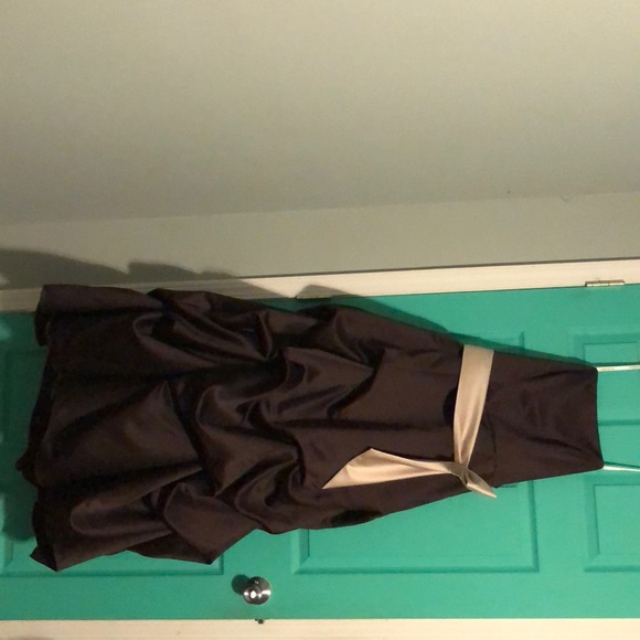 Dresses & Skirts - Chocolate brown long strapless dress